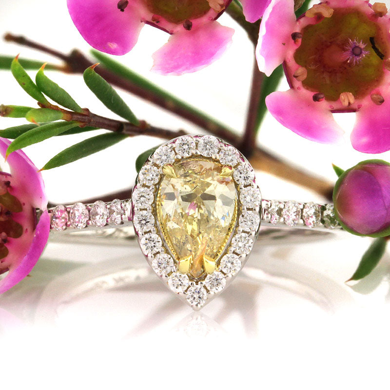 Fancy Yellow Diamond Engagement Rings Under $3500 | Mark Broumand