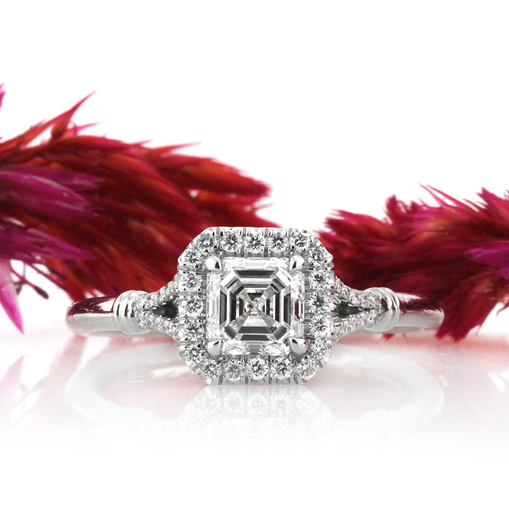 Bright Clarity in an Asscher Cut Diamond Engagement Ring | Mark Broumand
