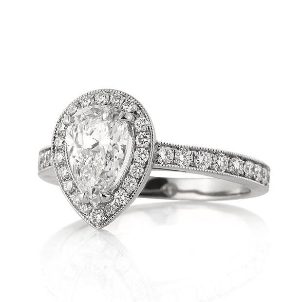 2.10ct Pear Shaped Diamond Anniversary Ring
