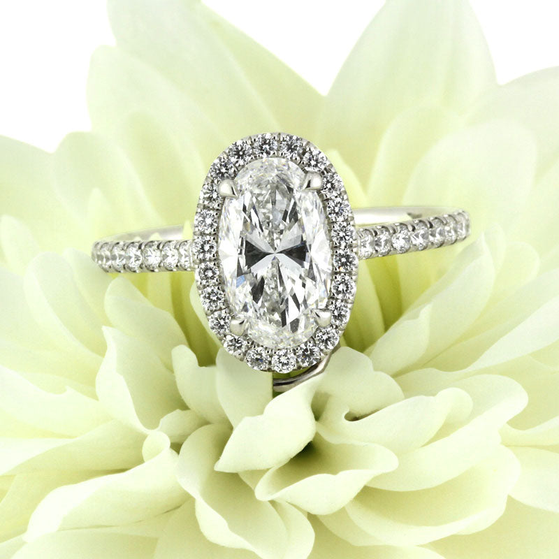 2.20ct Oval Cut Diamond Engagement Ring