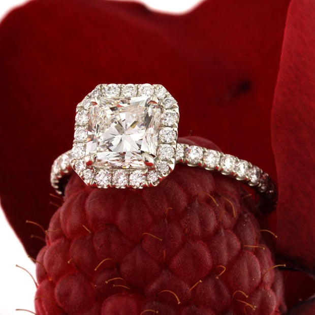 Fire in Ice - The Radiant Cut Engagement Ring