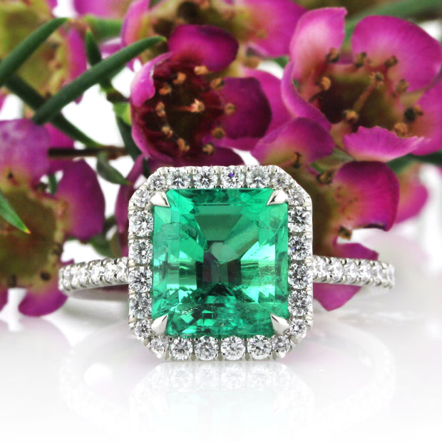 Add Color to Your Love with a Gemstone and Diamond Engagement Ring