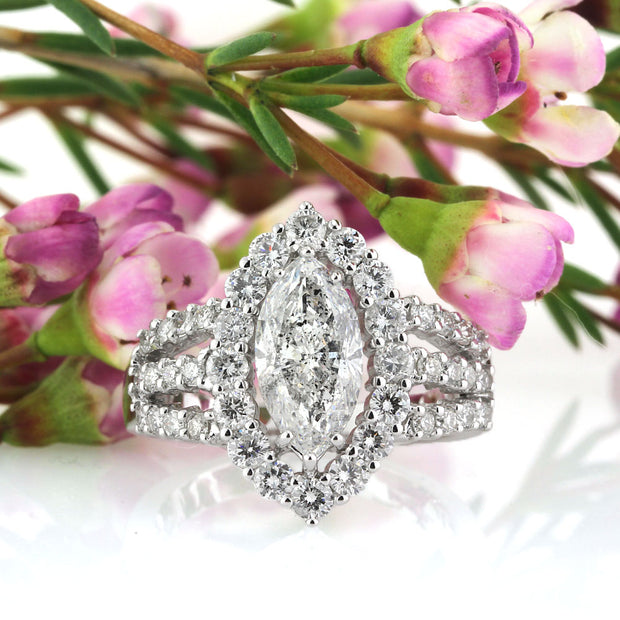 Bold and Beautiful Modified Brilliant Diamond Engagement Rings