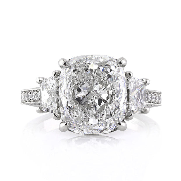 5.40ct Cushion Cut Diamond Engagement Ring