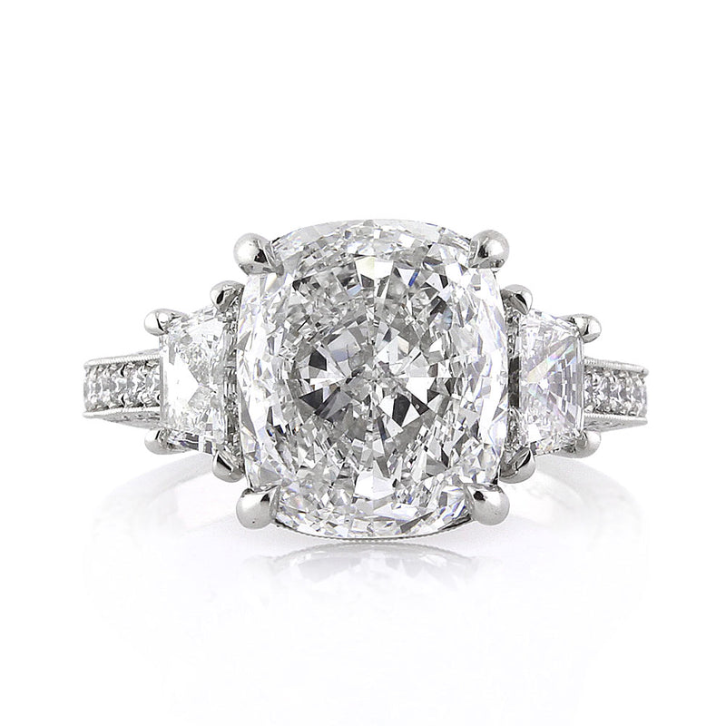 5.40ct Cushion Cut Diamond Engagement Ring