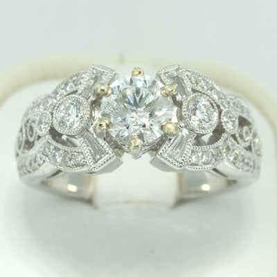 1.51ct Round Cut Diamond Engagement Ring