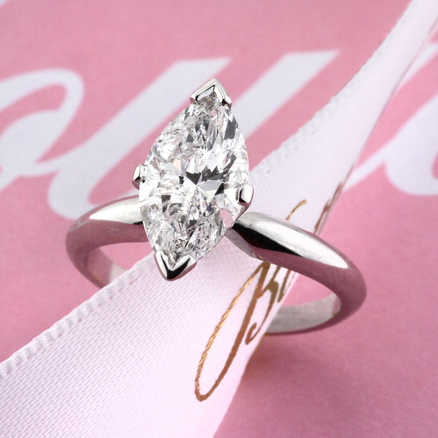 For An Oval Shaped Cut Consider the Marquise Cut Engagement Ring