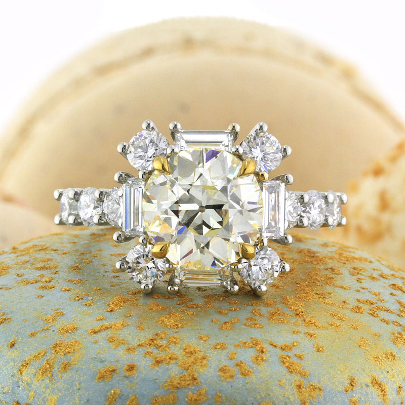 Old European Round Cut Antique Diamond Engagement Rings