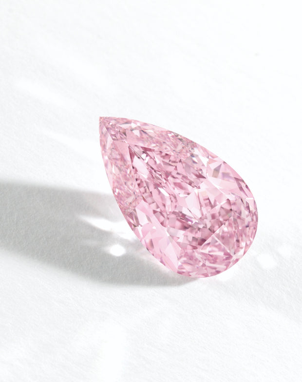 Side view of 8.41 Fancy Vivid Purple Pink Diamond