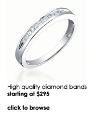 Diamond wedding bands