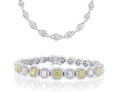 Diamond Necklaces and Bracelets