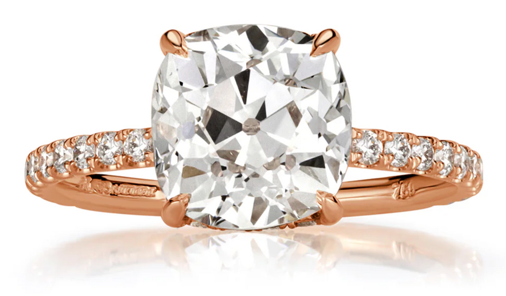 VINTAGE cushion ring 20号 Antique Cushion Cut Diamond Engagement Rings – Mark Broumand