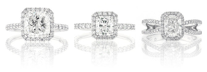 A guide to Radiant Cut Diamonds: Diamond Rings