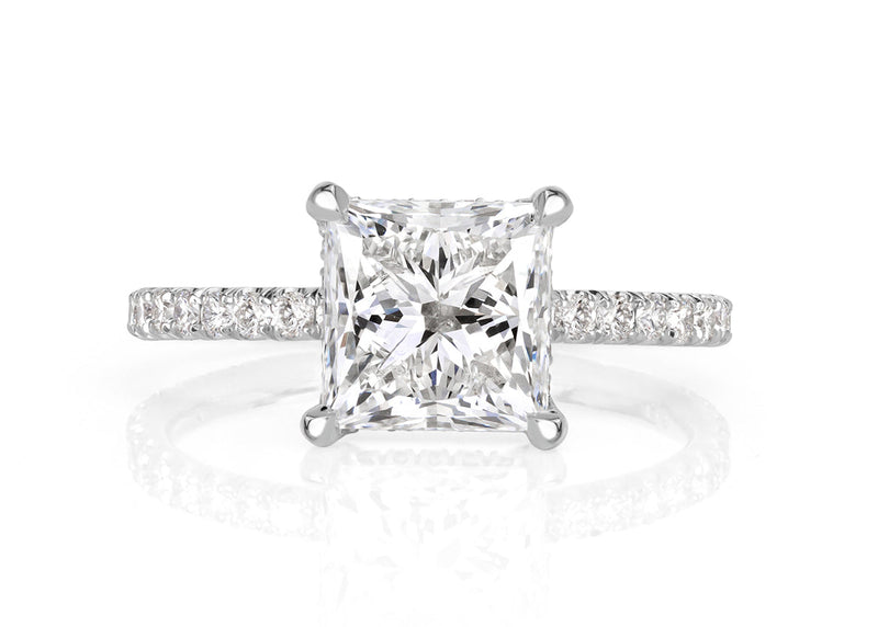 PRINCESS CUT ENGAGEMENT RINGS
