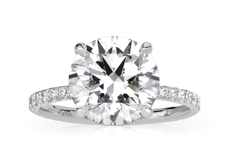 ROUND BRILLIANT CUT ENGAGEMENT RINGS