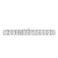 34.23ct Emerald Cut Diamond Tennis Bracelet
