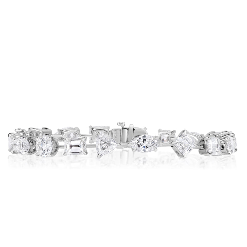 18.01ct Multi-Shape Diamond Tennis Bracelet