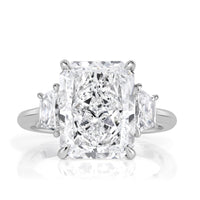 6.59ct Radiant Cut Diamond Engagement Ring