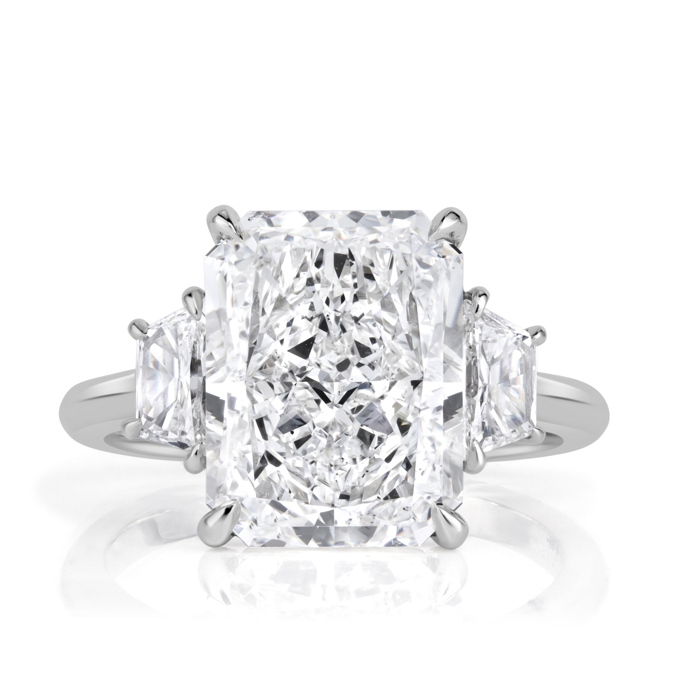 6.59ct Radiant Cut Diamond Engagement Ring