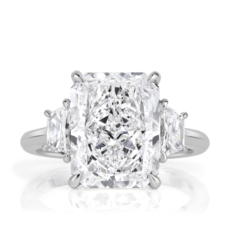 6.59ct Radiant Cut Diamond Engagement Ring