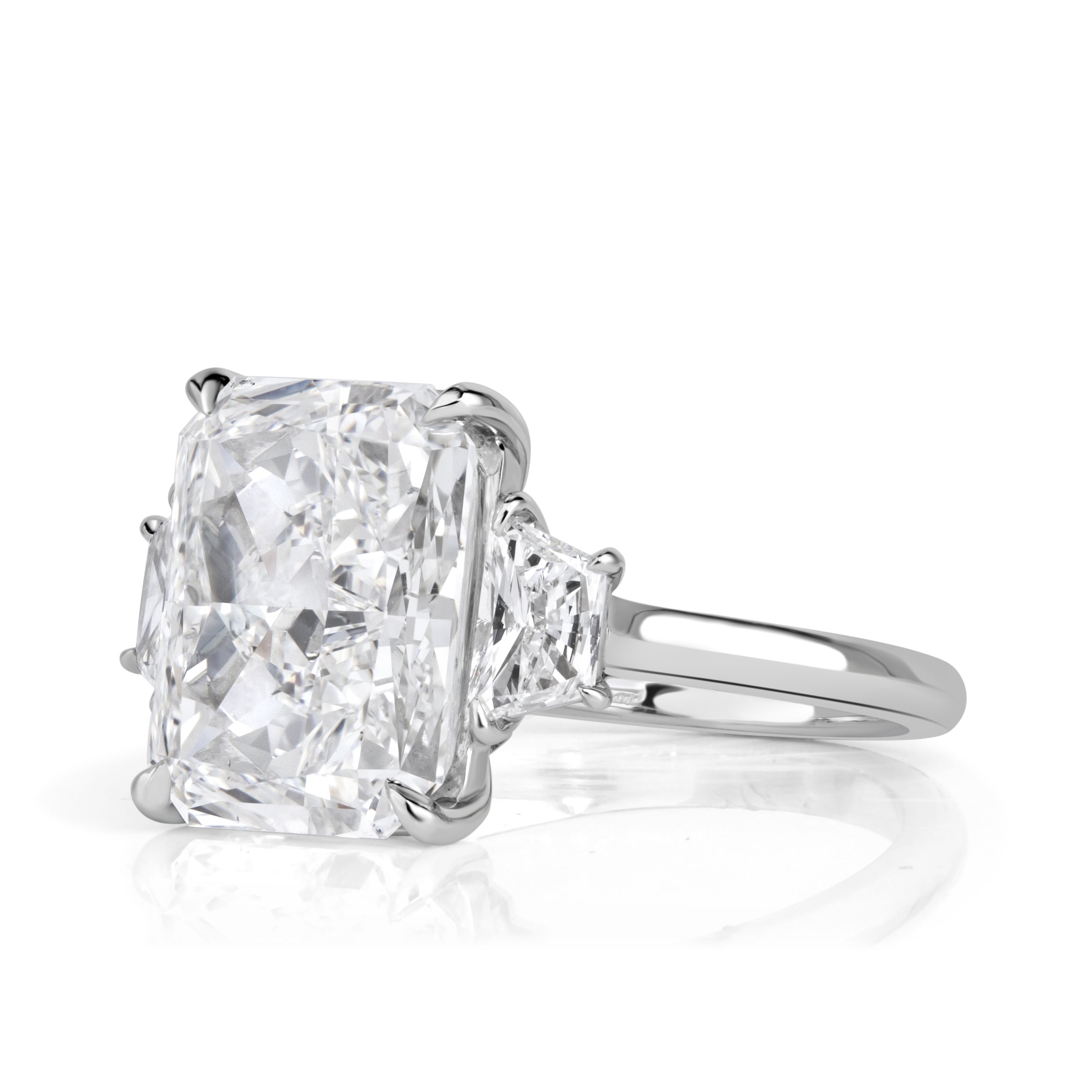 6.59ct Radiant Cut Diamond Engagement Ring