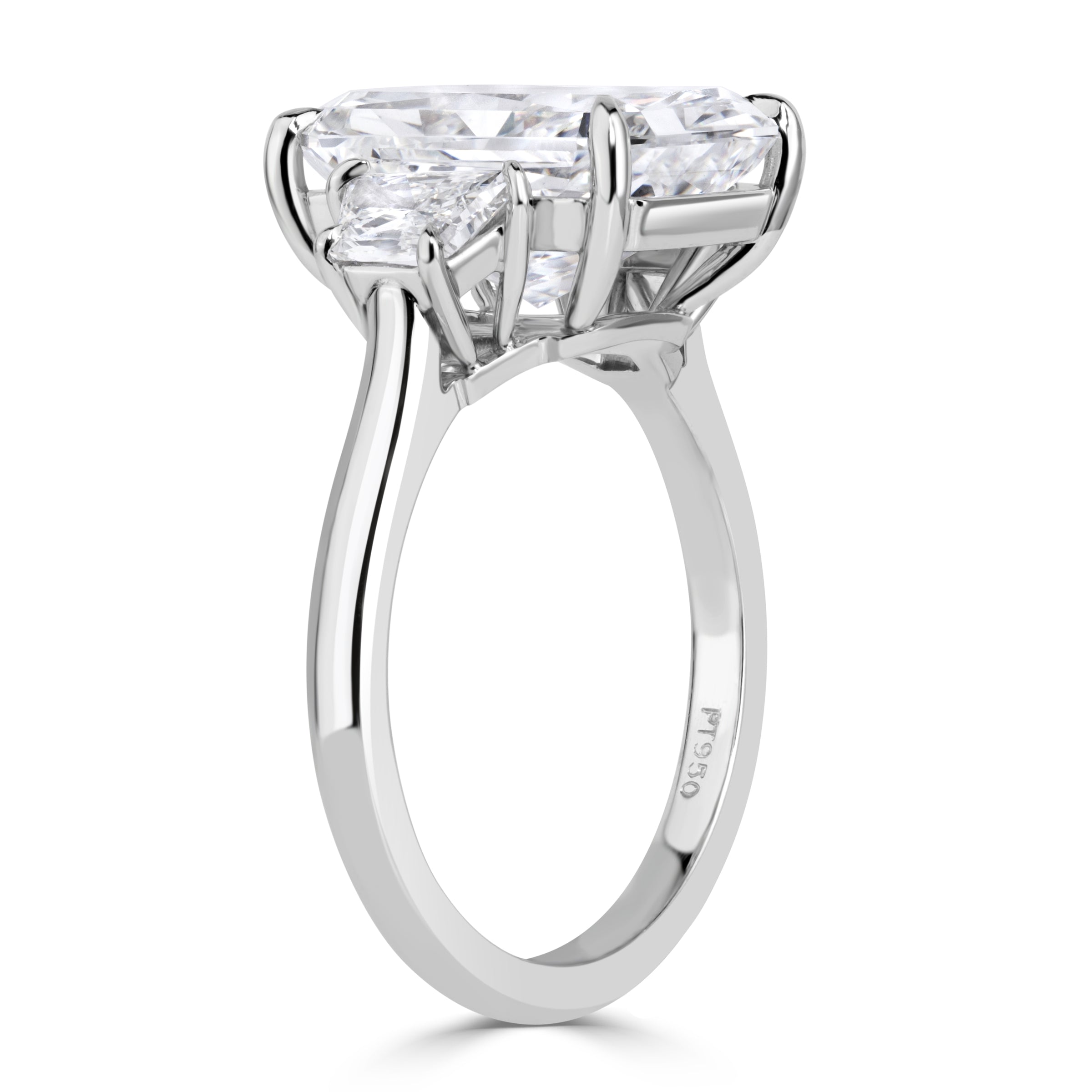 6.59ct Radiant Cut Diamond Engagement Ring