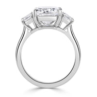 7.54ct Emerald Cut Diamond Engagement Ring
