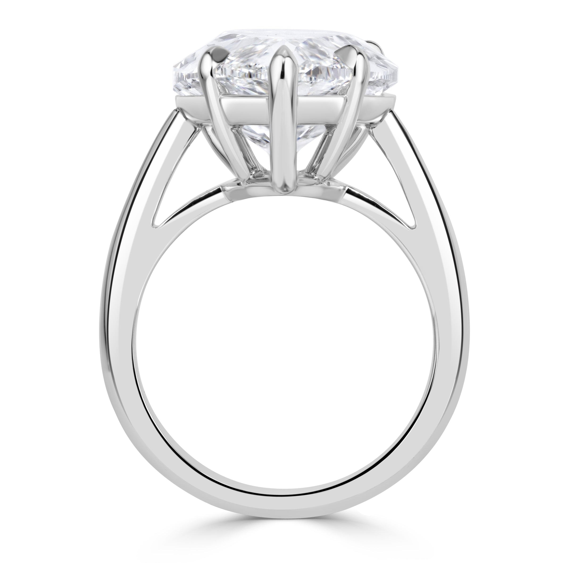 12.53ct Pear Shaped Diamond Engagement Ring