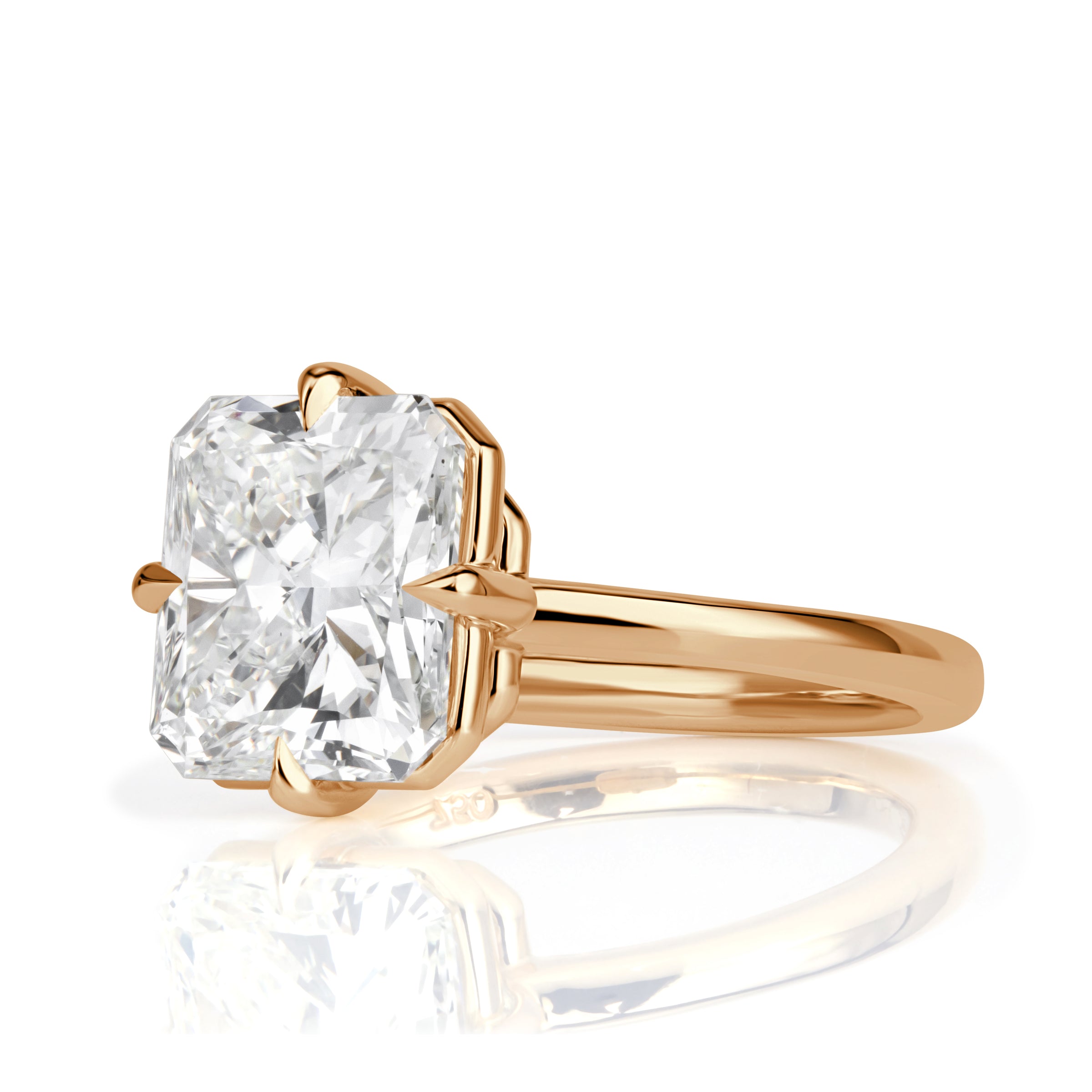 4.03ct Radiant Cut Diamond Engagement Ring