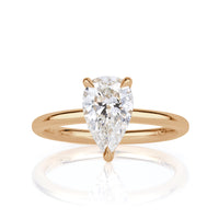 1.49 Pear Shaped Diamond Engagement Ring