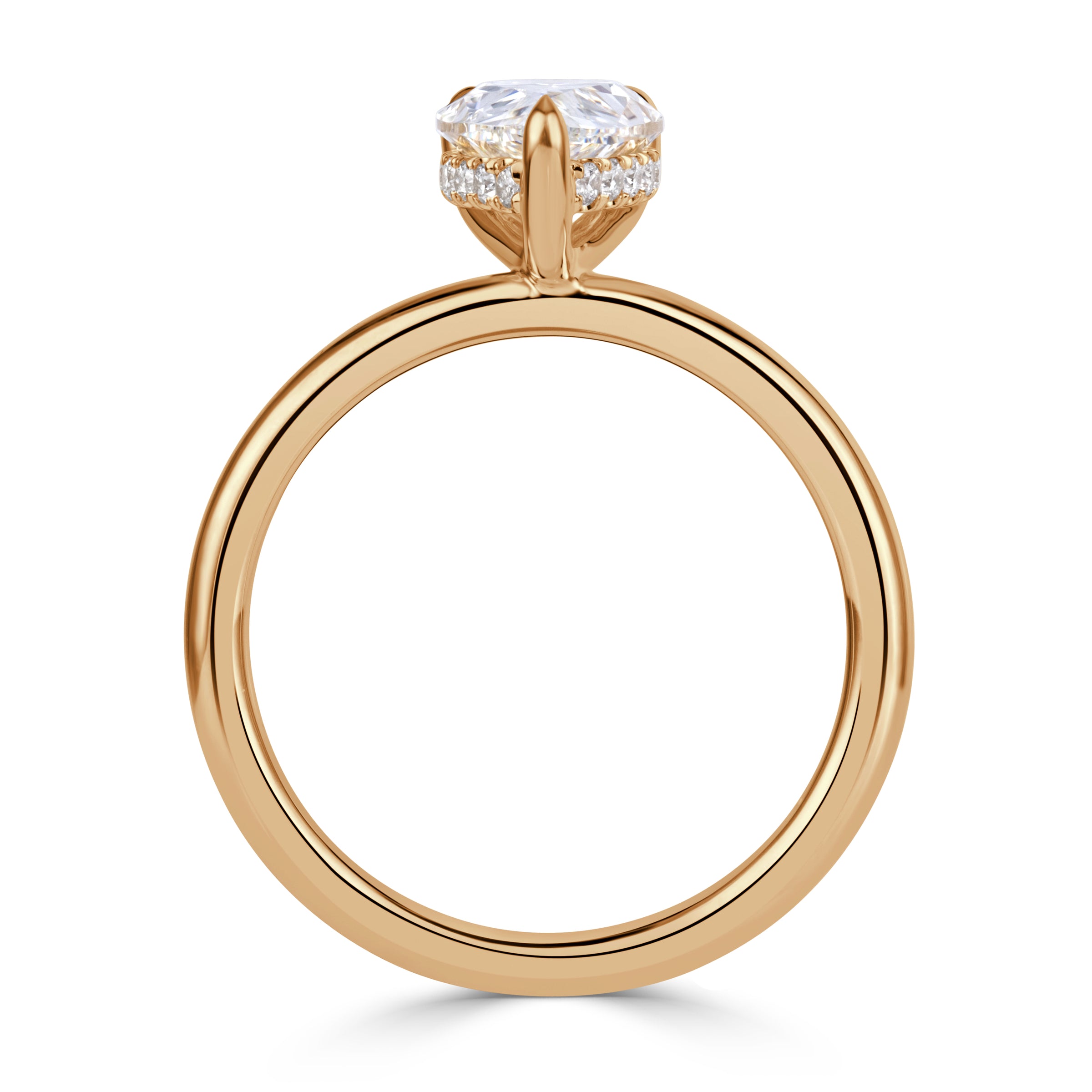 1.49 Pear Shaped Diamond Engagement Ring