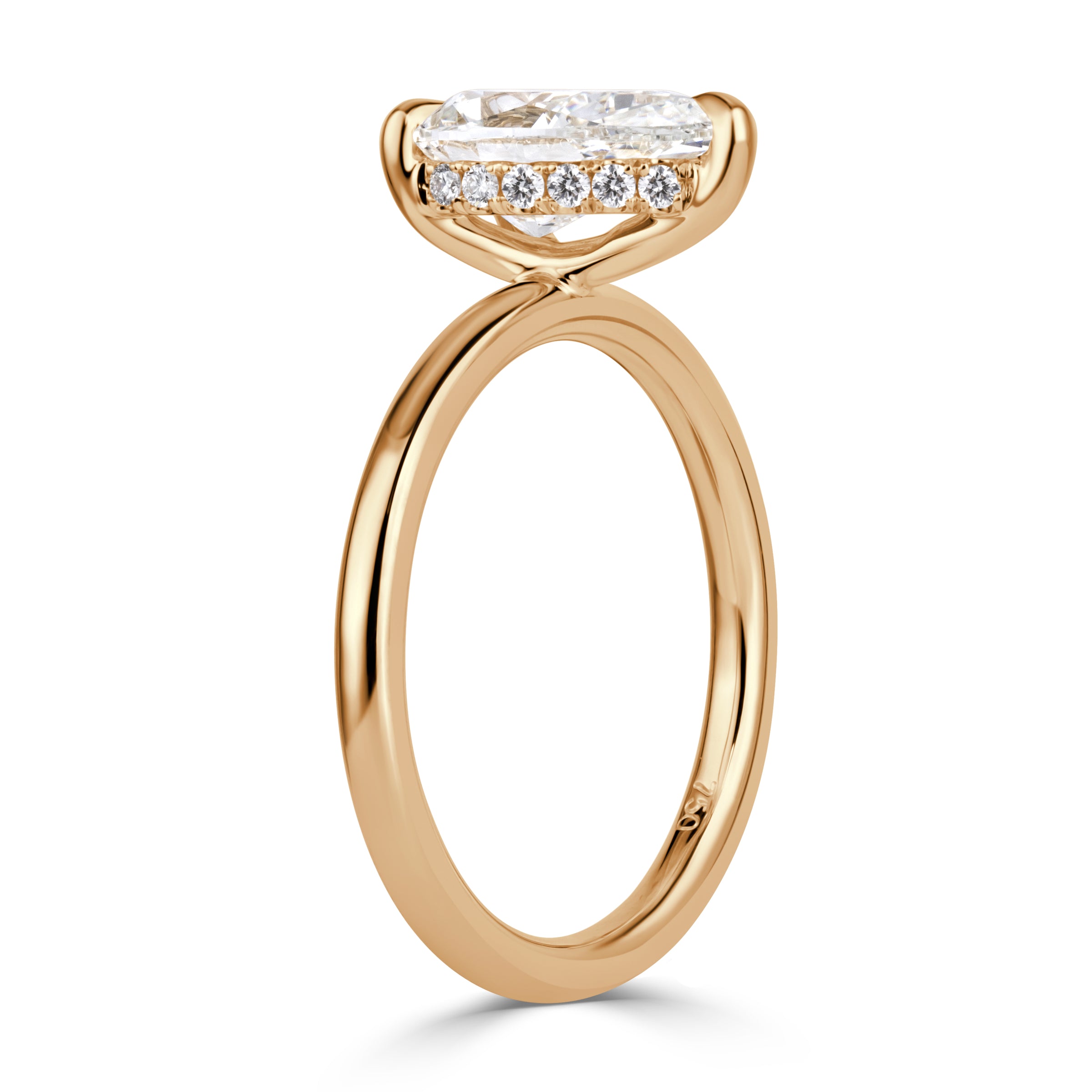 1.49 Pear Shaped Diamond Engagement Ring