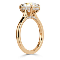 2.79ct Old Mine Cut Diamond Engagement Ring