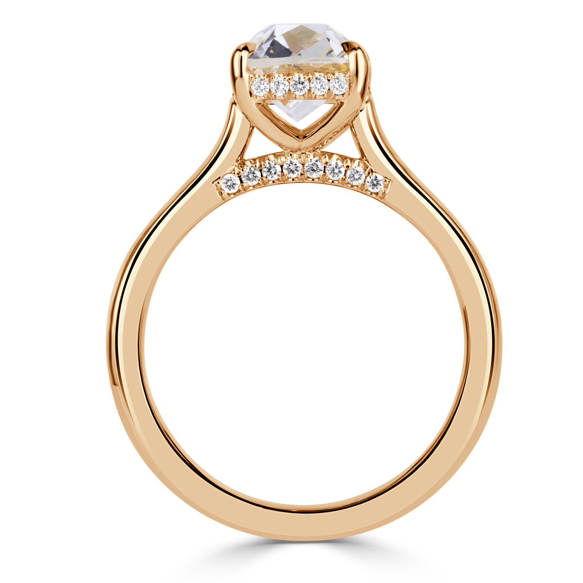 2.79ct Old Mine Cut Diamond Engagement Ring