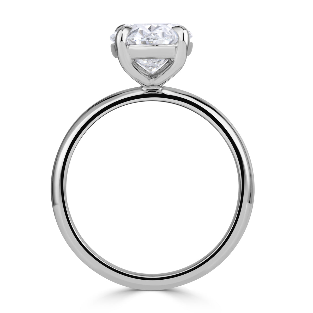 3.01ct Oval Cut Lab Grown Diamond Engagement Ring