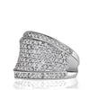 2.45ct Round Cut Diamond Right Hand Ring in 14K White Gold