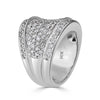 2.45ct Round Cut Diamond Right Hand Ring in 14K White Gold