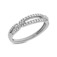 0.23ct Round Cut Diamond Ring in 14k White Gold