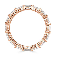 2.00ct Oval Cut Diamond Eternity Band in 18k Rose Gold