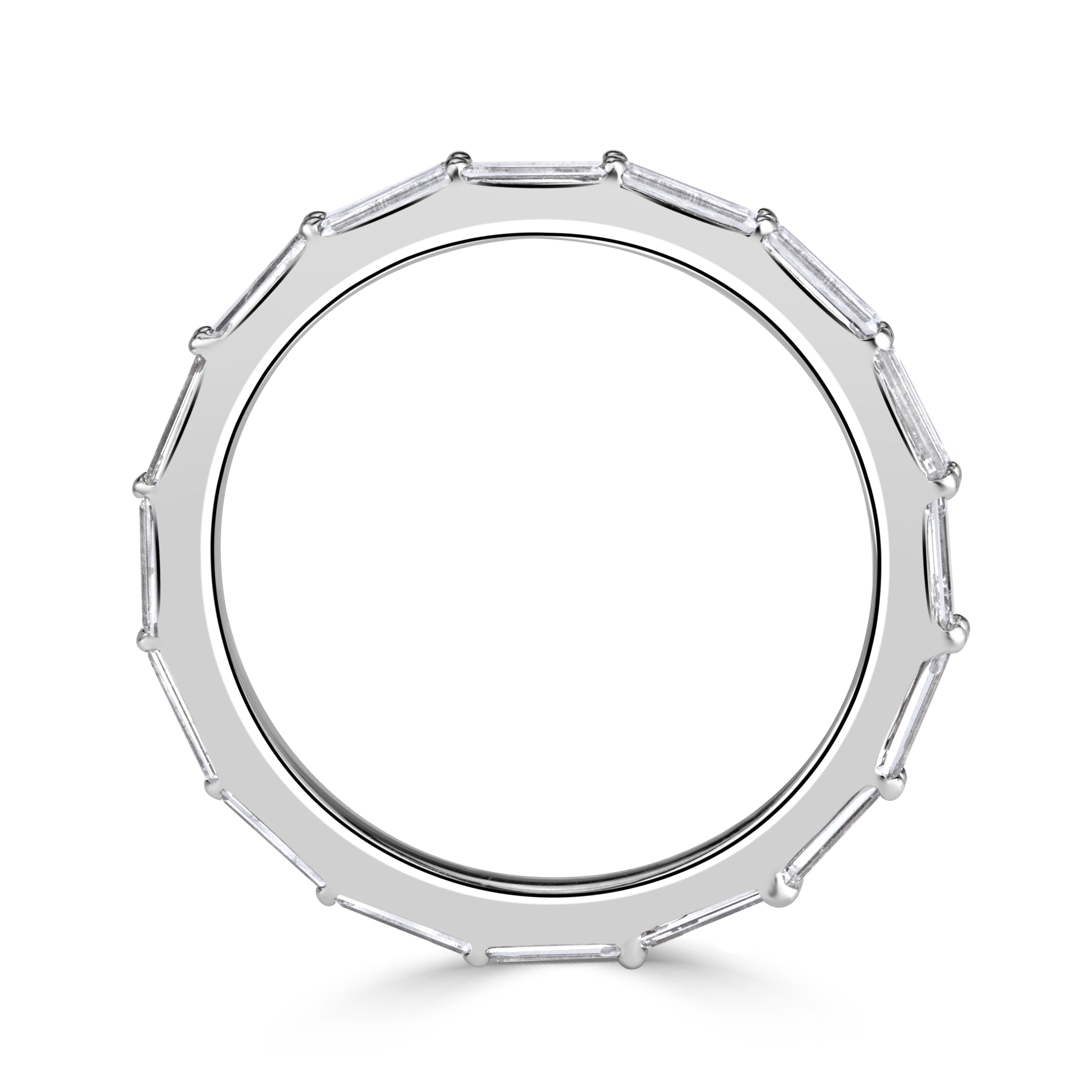 1.25ct Baguette Cut Diamond Eternity Band in Platinum