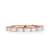 1.25ct Baguette Cut Diamond Eternity Band in 18k Rose Gold