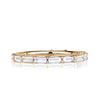 1.25ct Baguette Cut Diamond Eternity Band in 18k Champagne Yellow Gold