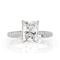 3.17ct Radiant Cut Diamond Engagement Ring