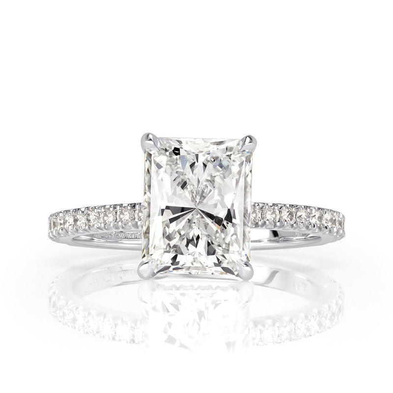 3.17ct Radiant Cut Diamond Engagement Ring