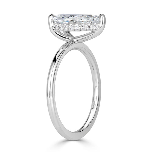 2.41ct Pear Shape Diamond Engagement Ring