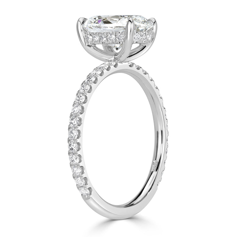 2.47ct Oval Cut Diamond Engagement Ring