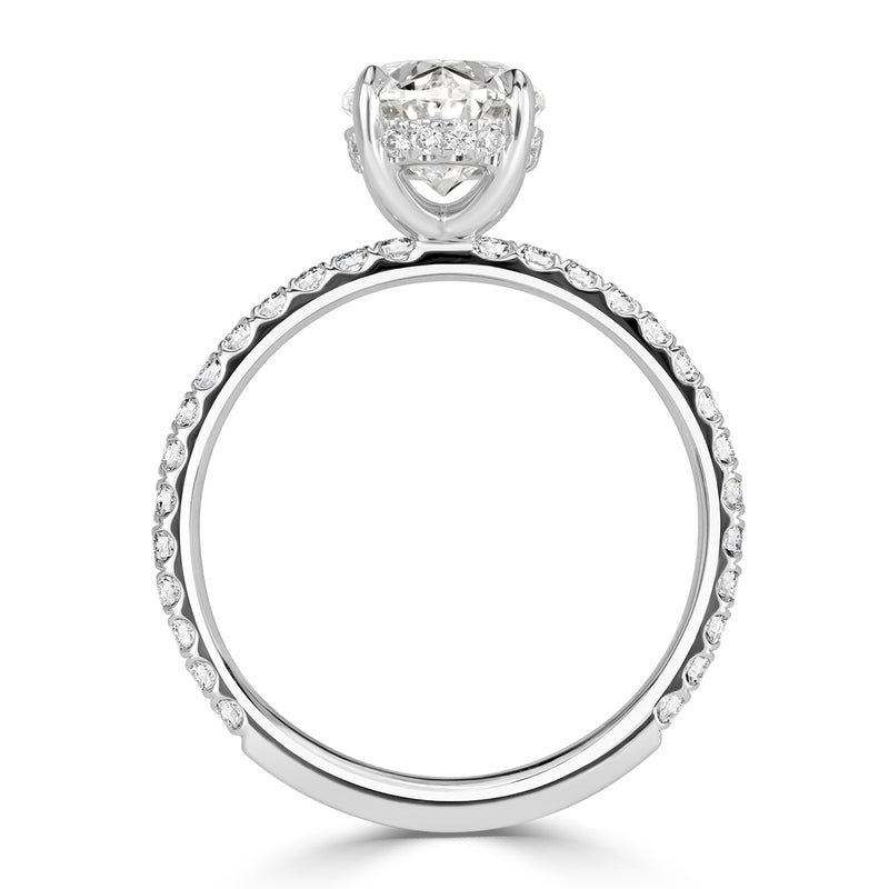 2.47ct Oval Cut Diamond Engagement Ring