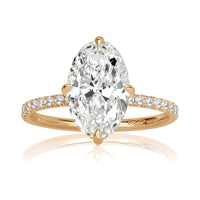 3.35ct Oval Cut Diamond Engagement Ring