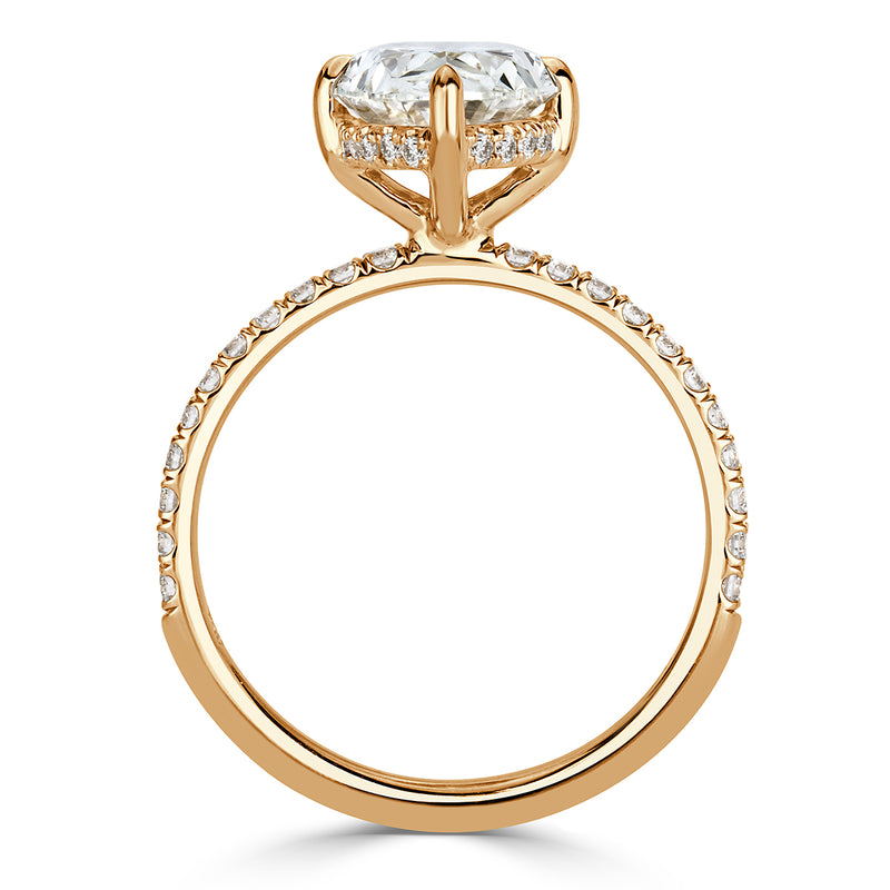 3.35ct Oval Cut Diamond Engagement Ring