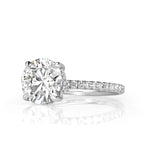 2.91ct Round Brilliant Cut Diamond Engagement Ring